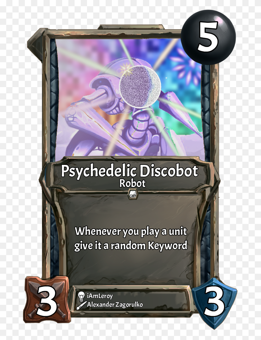 694x1033 Descargar Png Card Psychedelic Discobotweek Collective Community Card Game, Slot, Gambling, Arcade Game Machine Hd Png