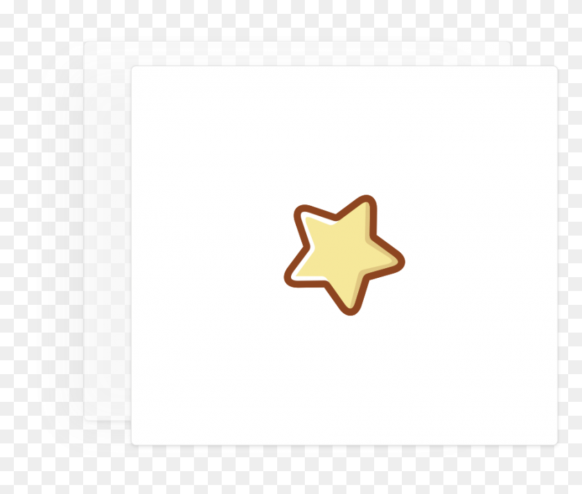 884x741 Card With An Icon Of A Golden Star, Symbol, First Aid, Star Symbol HD PNG Download