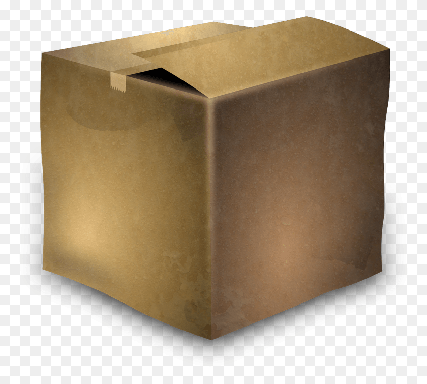 1236x1102 Cardboard Box Box Cardboard Image Old Carton Box, Furniture HD PNG Download