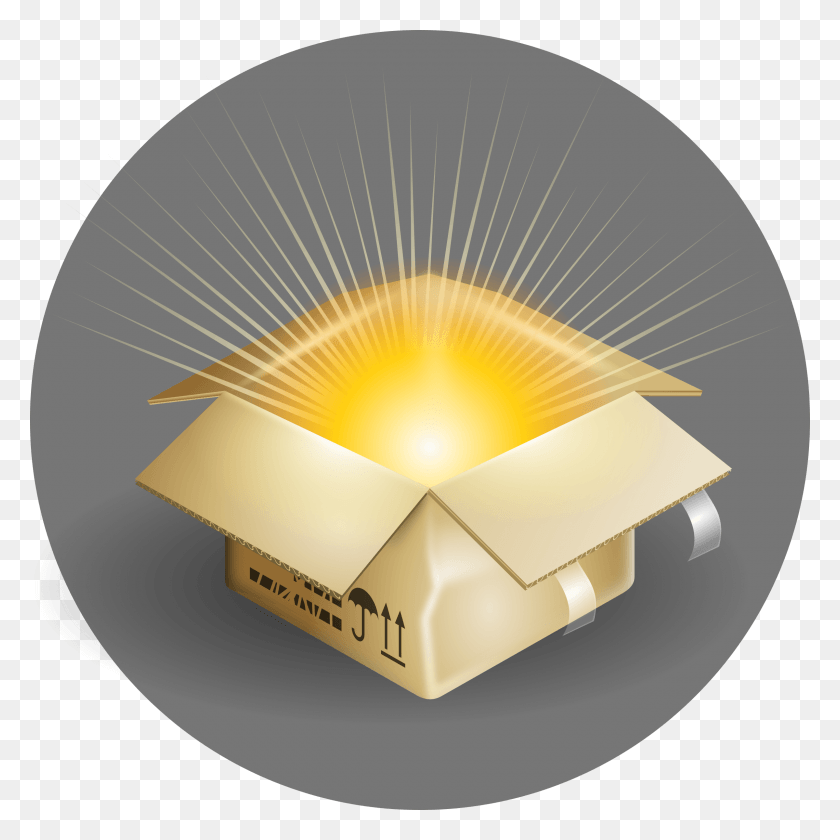 2400x2400 Cardboard Box Clip Art Magic Box Clip Art, Lamp, Text, Lighting HD PNG Download