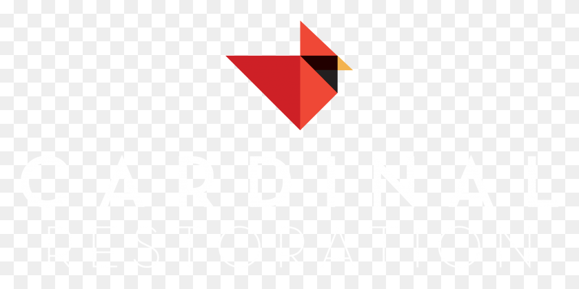 2530x1168 Cardinal Logo White Triangle, Text, First Aid HD PNG Download