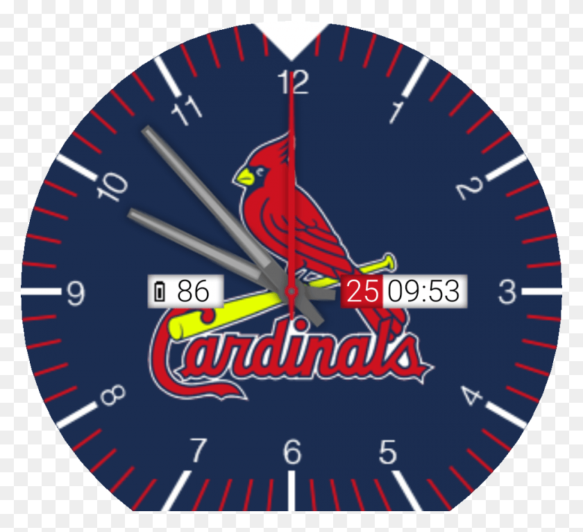 960x870 Cardinals Logo, Gauge, Tachometer, Analog Clock HD PNG Download