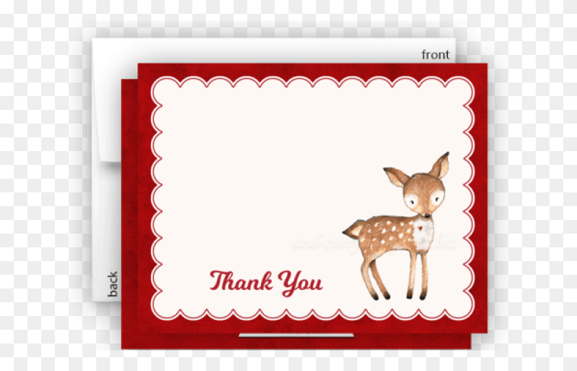 640x480 Cards Clipart Blank Card Woodland Animal Canvas Wall Art, Deer, Wildlife, Mammal HD PNG Download