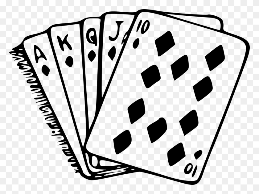 960x703 Cards Diamond Diamonds Favorites Icon Poker Black And White Poker Cards, Gray, World Of Warcraft HD PNG Download