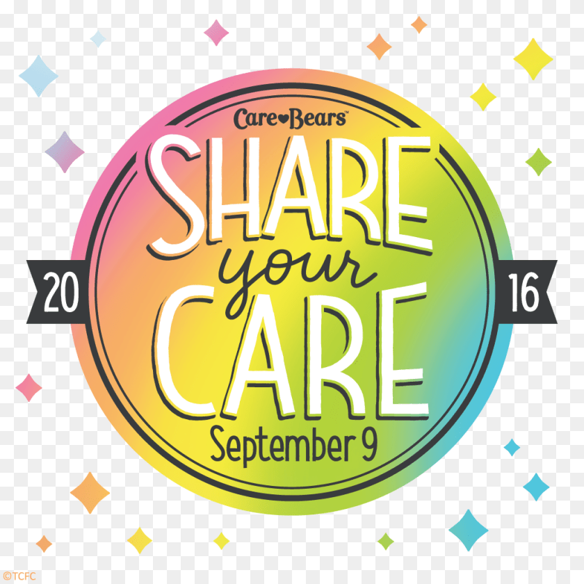 1042x1042 Care Bears Share Your Care Day Kids Toy Picks, Lighting Sticker PNG