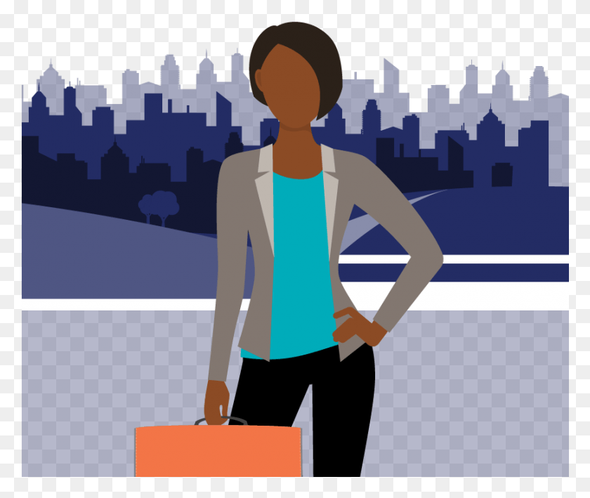 865x720 Career Loan Illustration, Person, Human, Standing HD PNG Download