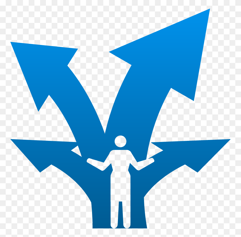 768x768 Careergrowth Career Growth Icon Blue, Symbol, Cross, Recycling Symbol HD PNG Download