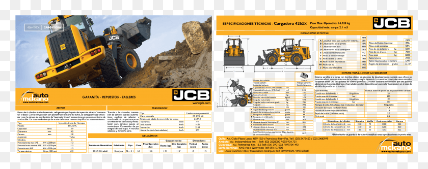 3551x1244 Cargadora 426zx Final Construction Equipment, Outdoors, Text, Bulldozer HD PNG Download
