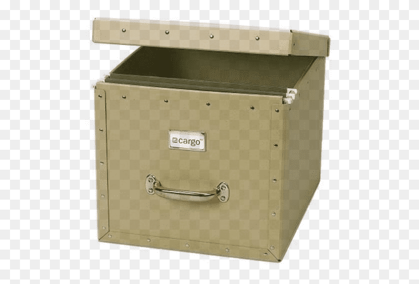 499x509 Cargo Classic Dual File Box Khaki Wnickel Label Drawer, Safe HD PNG Download