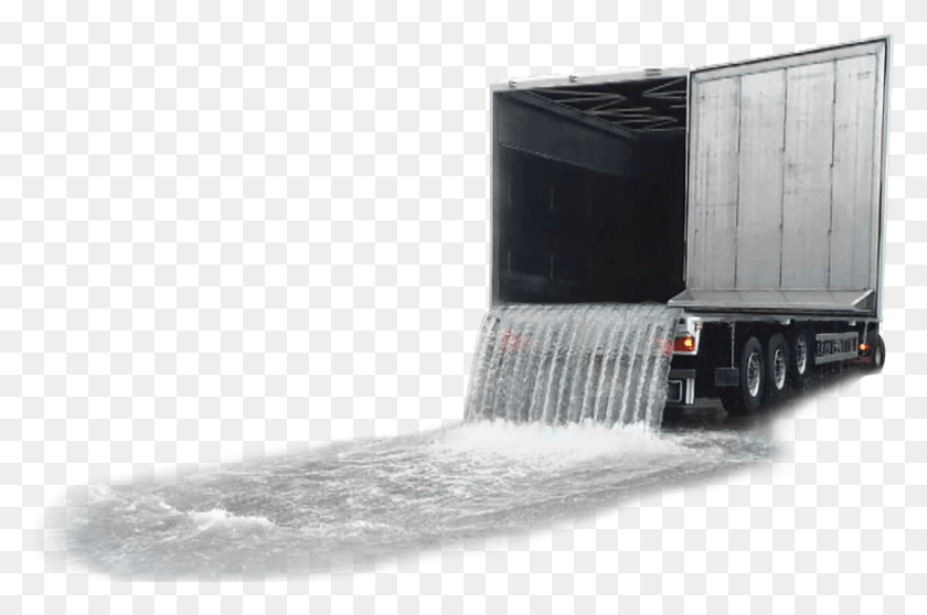 876x560 Cargo Floor Moving Floor Trailer Cf3 Lp Trailer Truck, River, Outdoors, Water HD PNG Download