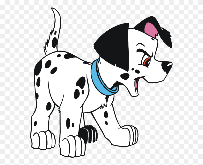 591x626 Carica Dei 101 Dalmatian Puppy Barking Disney, Pet, Animal, Canine HD PNG Download