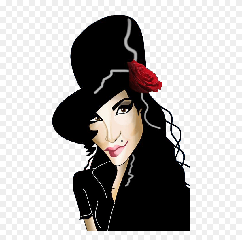 482x776 Descargar Png Caricatura Amy Winehouse Em Caricaturas De Cantores De Funk, Person, Human Hd Png