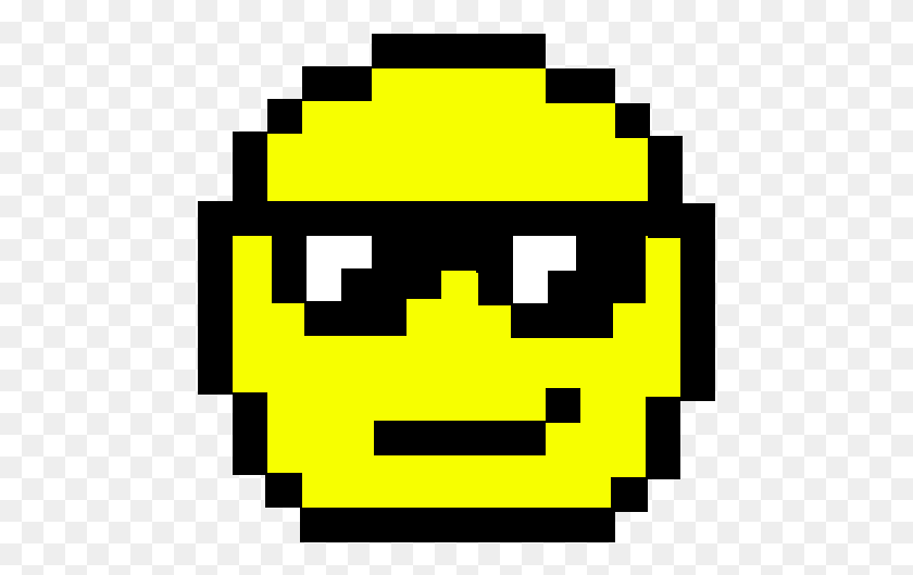 477x469 Карита Фелиз Pixel Art Smiley Emoji, Первая Помощь, Pac Man Hd Png Скачать