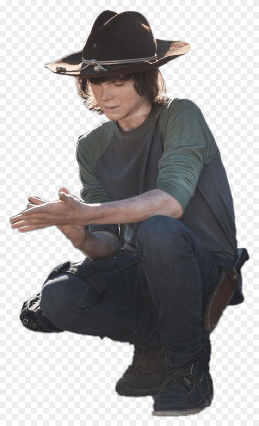 934x1580 Carlgrimes Chandlerriggs Carl Grimes Grimesfamily Sitting, Person, Human, Clothing HD PNG Download
