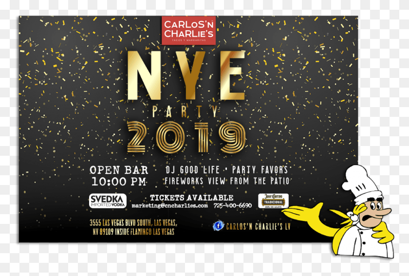 984x640 Carlos 39n Charlies New Year39s Eve Party Flyer, Advertisement, Poster, Paper HD PNG Download