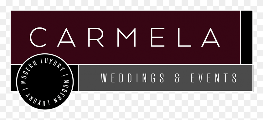 1191x497 Carmella Weddings Logo Graphic Design, Text, Number, Symbol HD PNG Download