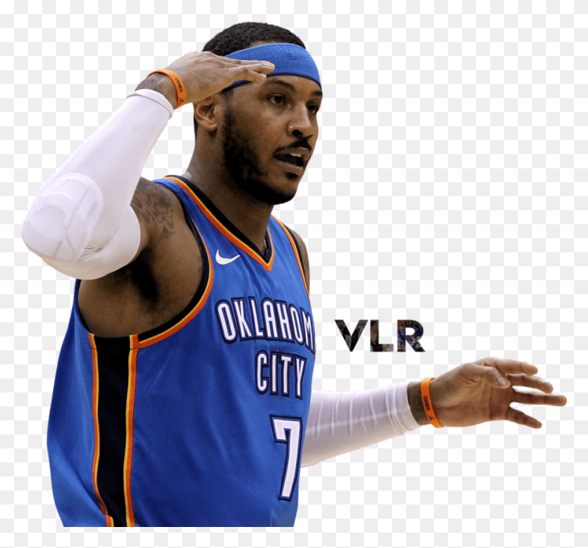 929x860 Carmelo Anthony Carmelo Anthony Thunder, Person, Human, Sport HD PNG Download