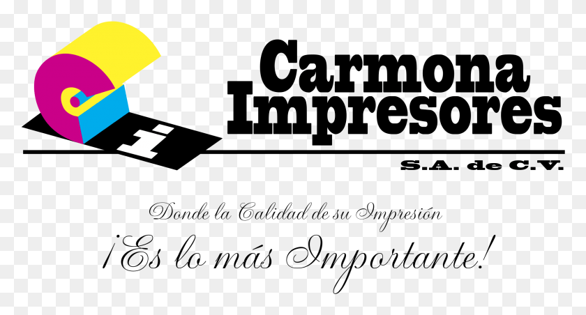 2191x1103 Carmona Impresores Logo Transparent Imprenta Logo Vector, Text, Symbol, Outdoors HD PNG Download