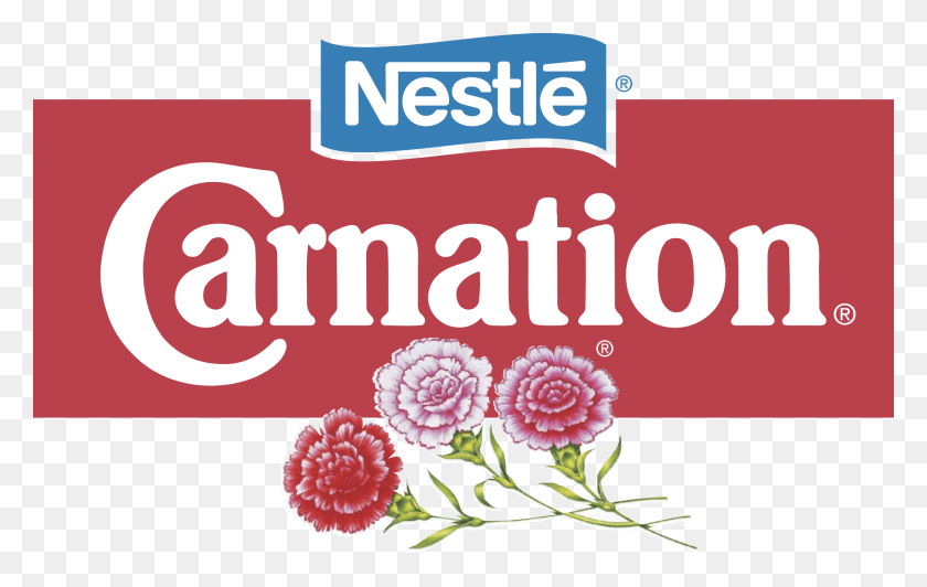 2400x1454 Carnation Logo Transparent Carnation Logo, Label, Text, Plant HD PNG Download