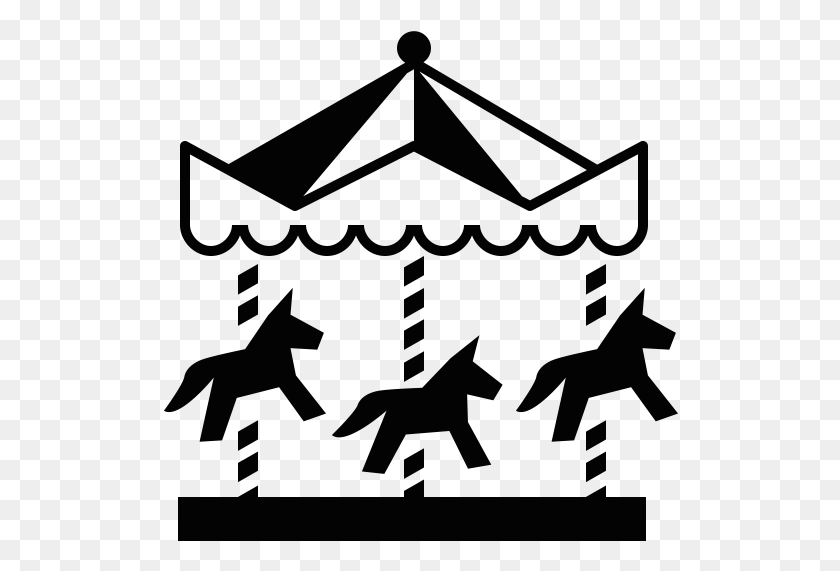 516x511 Carnival Carousel Icon, Text, Patio Umbrella, Garden Umbrella HD PNG Download