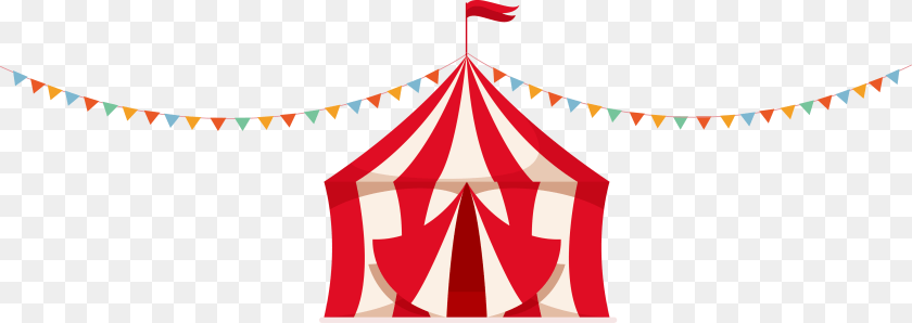4568x1619 Carnival Tent Vector At For Personal Use Transparent Transparent Circus Tent Vector, Leisure Activities PNG