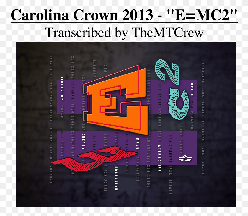 772x671 Carolina Crown 2013 Emc2 Carolina Crown E, Текст, Pac Man, Алфавит Hd Png Скачать