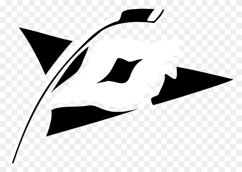 2331x1605 Carolina Hurricanes Logo Blanco Y Negro, Stencil, Pájaro, Animal Hd Png