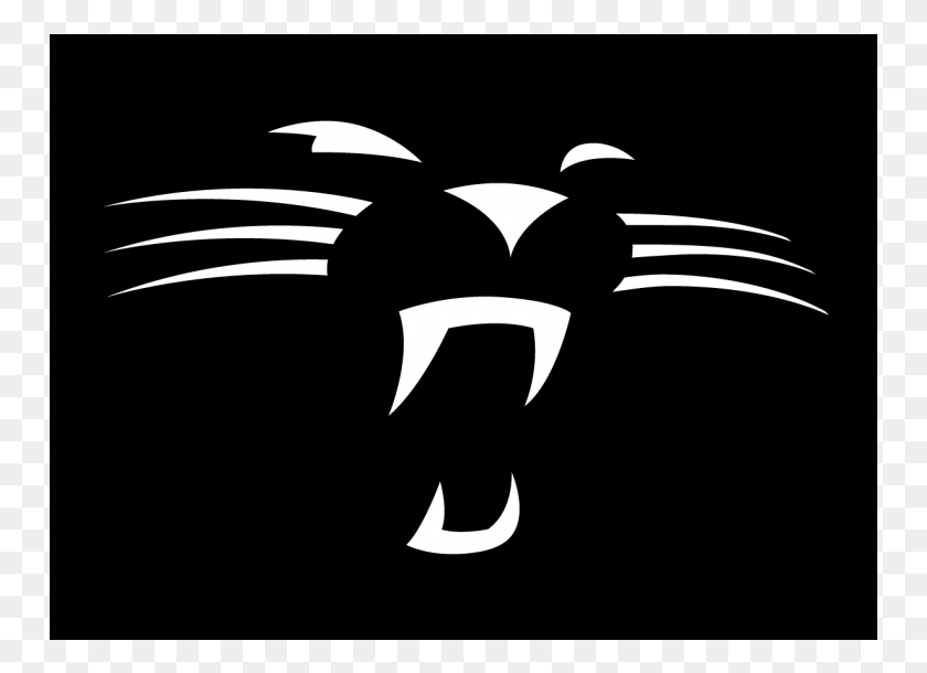 751x550 Carolina Panthers Iron On Stickers And Peel Off Decals Black Carolina Panthers Logo, Stencil, Symbol, Batman Logo HD PNG Download