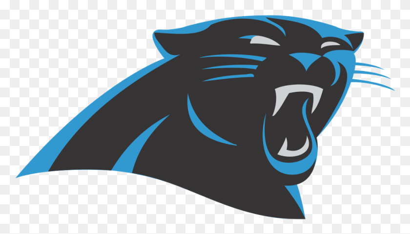 1039x562 Carolina Panthers Vector Logo Carolina Panthers Logo, Axe, Tool, Pillow HD PNG Download