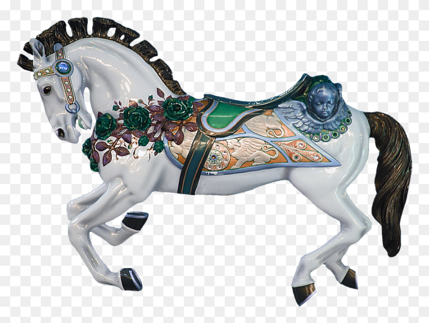 868x637 Карусель Лошадь Карусель Верховая Езда Поворот Карусель Лошадь, Тематический Парк, Парк Развлечений, Млекопитающее Png Скачать
