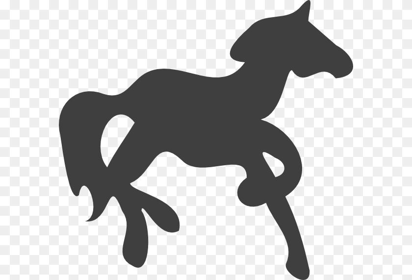Carousel Horse Clip Art, Silhouette, Stencil, Animal, Canine Clipart PNG