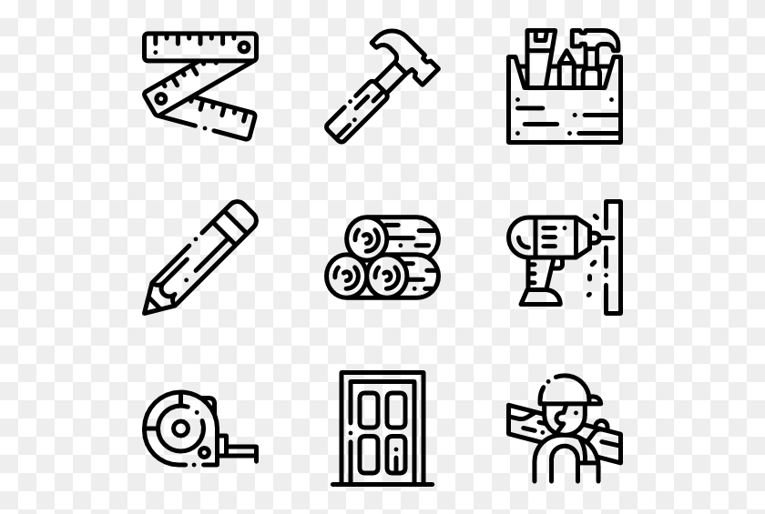 529x505 Carpenter Elements And Tools Rock And Roll Icon, Gray, World Of Warcraft HD PNG Download