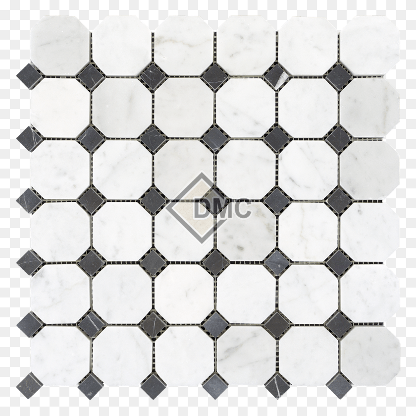 1000x1000 Carrara Carrara With Black Dot, Tile, Floor, Rug HD PNG Download
