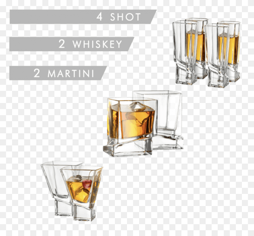 852x786 Carre Collection Set Of 2 Whiskey 2 Martini And 4 Boilermaker, Appliance, Cocktail, Alcohol HD PNG Download
