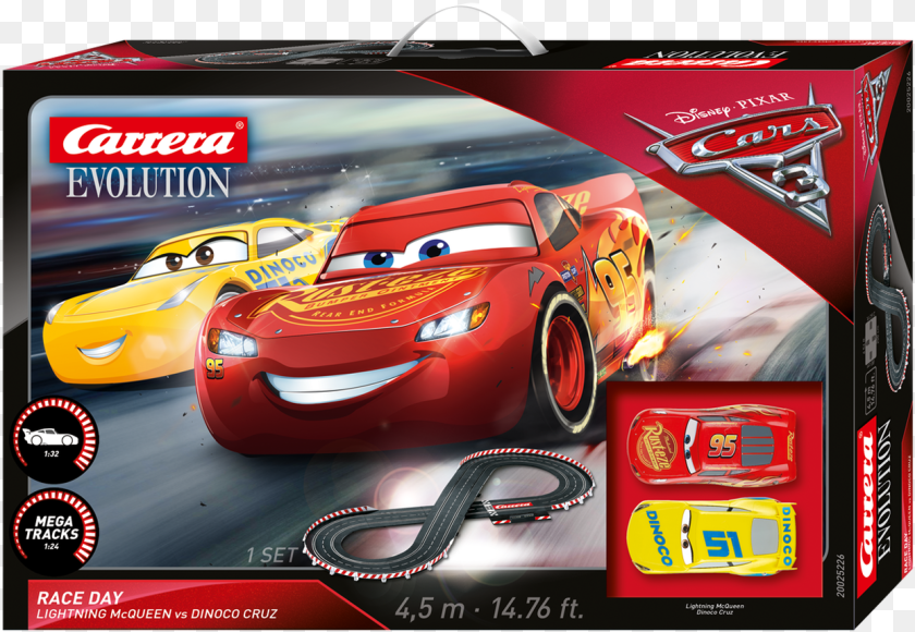 1243x859 Carrera Evolution Disney Pixar Cars 3 Race Day 300 Race Car Pixar, Sports Car, Vehicle, Transportation, Wheel Transparent PNG