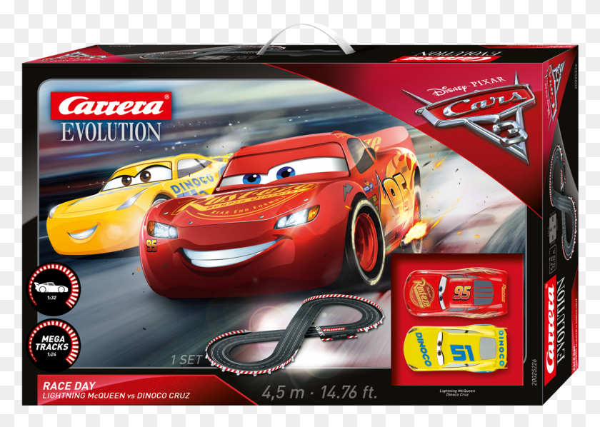 1142x788 Carrera Evolution Disney Pixar Cars 3 Race Day Cars Carrera, Coche, Vehículo, Transporte Hd Png