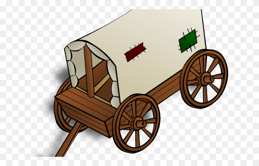 640x480 Carriage Clipart Medieval Caravan Clip Art, Wheel, Machine, Vehicle HD PNG Download