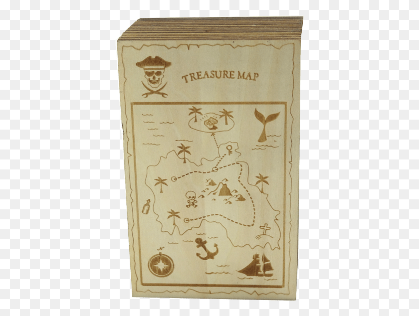 379x574 Carribean Pirate Puzzle Box Wood, Text, Rug, Bird Descargar Hd Png