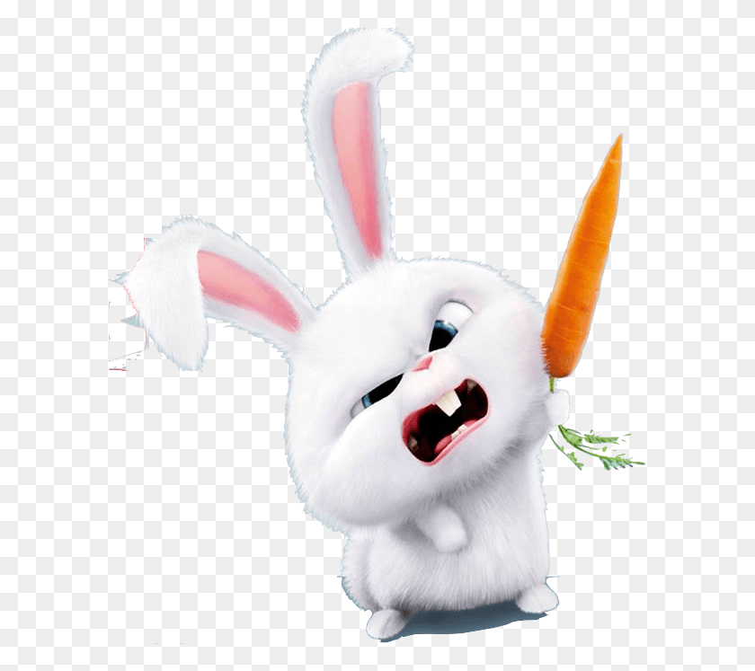 599x687 Морковный Кролик Тайная Жизнь Домашних Животных, Игрушка, Птица, Животное Hd Png Скачать