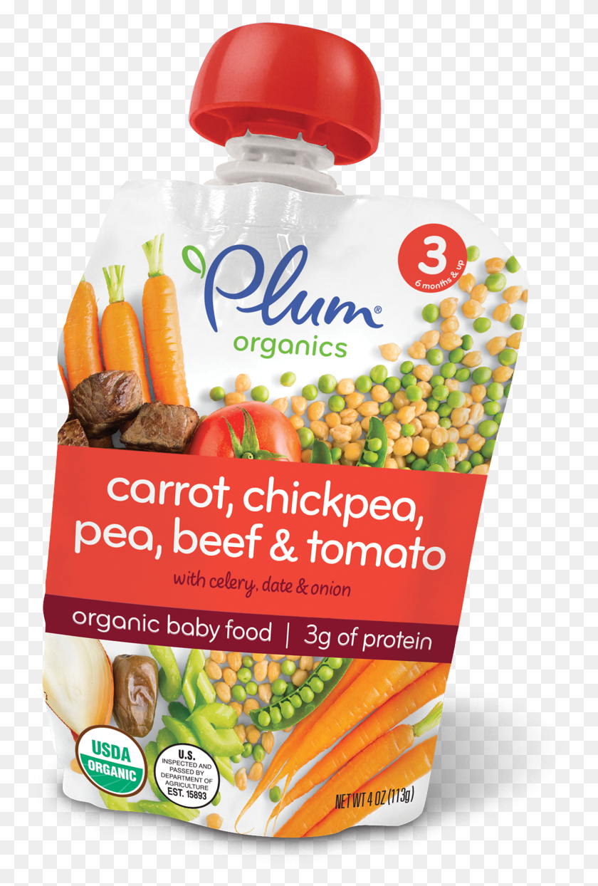 743x1184 Carrot Chickpea Pea Beef Amp Tomato With Celery Date 6 Month Baby Food Pouches, Plant, Food, Poster HD PNG Download