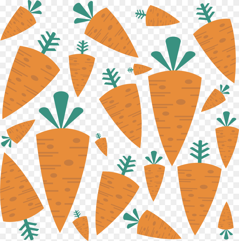 3136x3158 Carrot Clipart Rabbit Food Orange Vegetable Background, Plant, Produce PNG