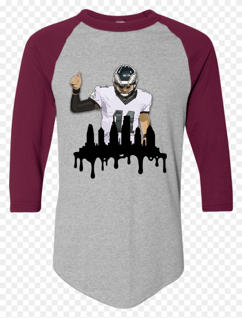 854x1143 Carson Wentz T Shirt, Sleeve, Clothing, Apparel HD PNG Download