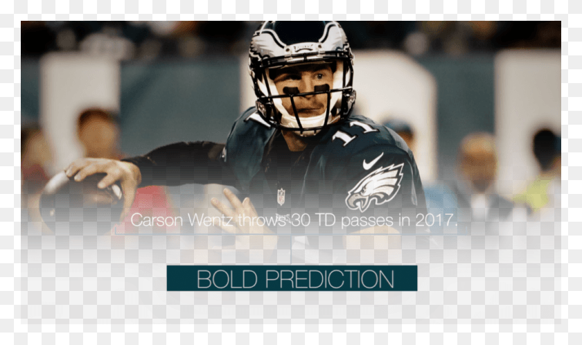 1024x576 Carson Wentz Throws 30 Td Passes In Philadelphia Eagles, Helmet, Clothing, Apparel HD PNG Download