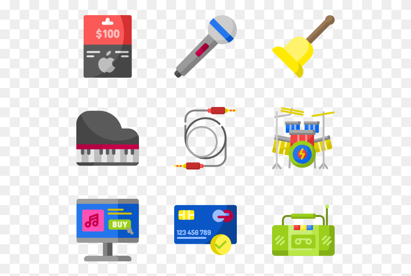 529x505 Cart Icons Free Music Store, Electronics, Hardware, Hub HD PNG Download