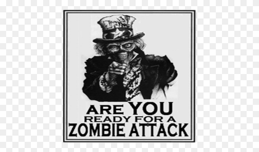 433x433 Cart Ride Into Scary Zombie You Ready Zombie Attack, Poster, Advertisement, Person HD PNG Download