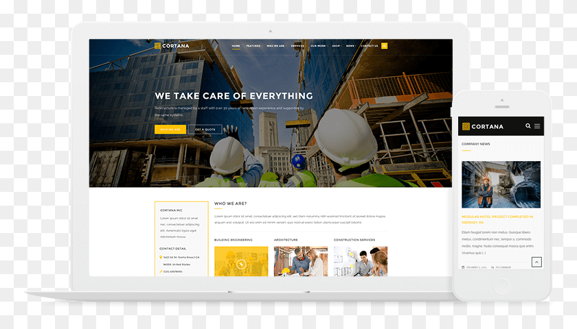 770x420 Cartana Building And Construction Wordpress Theme Impressive Construction, Person, Human, File HD PNG Download