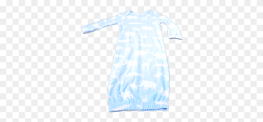 327x332 Carters Patterned Sleeping Gown Day Dress, Clothing, Apparel, Lab Coat HD PNG Download