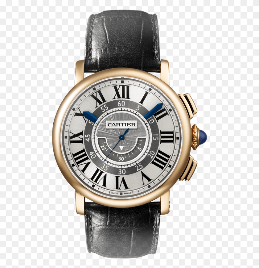 505x808 Cartier Rotonde De Cartier Central Chronograph, Наручные Часы, Башня С Часами, Башня Png Скачать