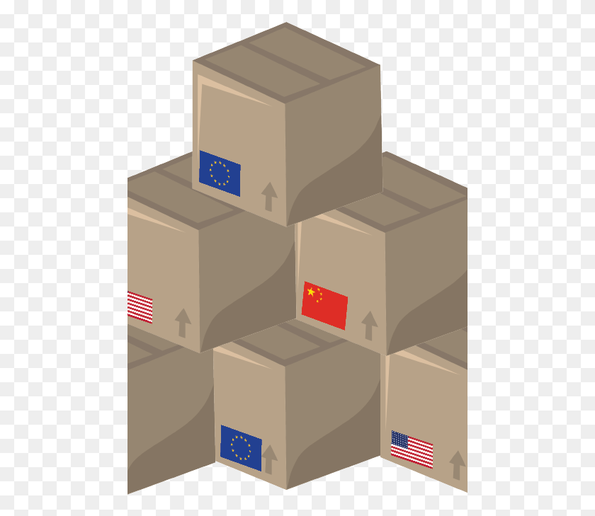 481x669 Carton Box, Package Delivery, Cardboard, Mailbox Descargar Hd Png