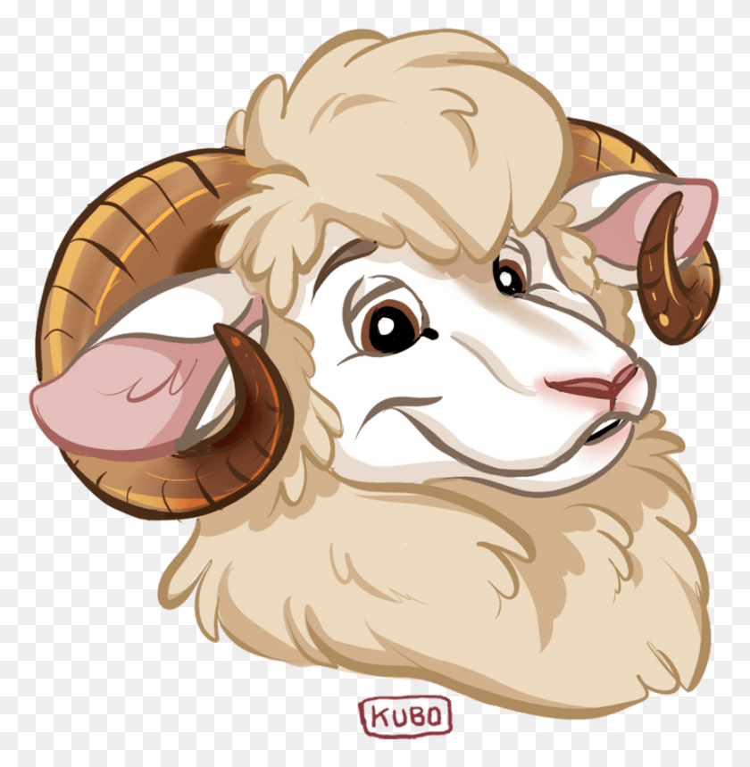 854x875 Cartoon, Animal, Mammal, Goat HD PNG Download